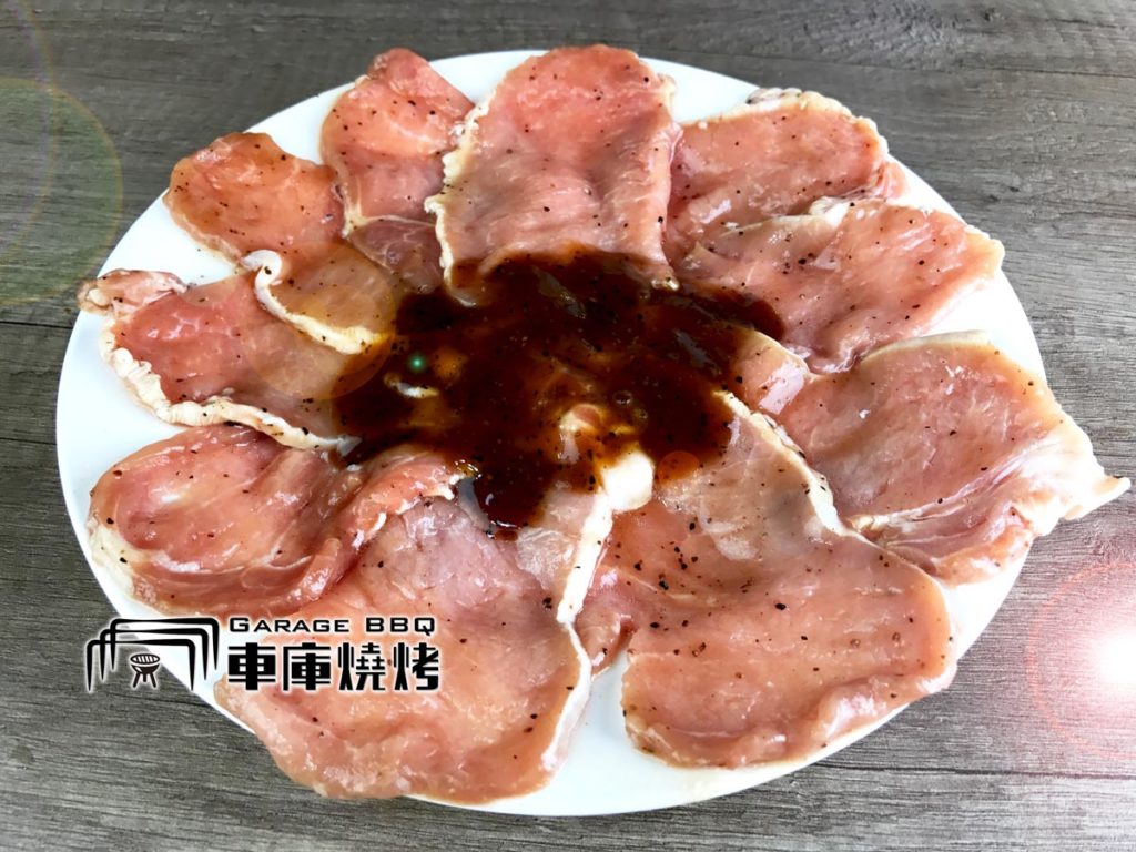 吃肉肉組合-美式黑胡椒豬里肌肉片