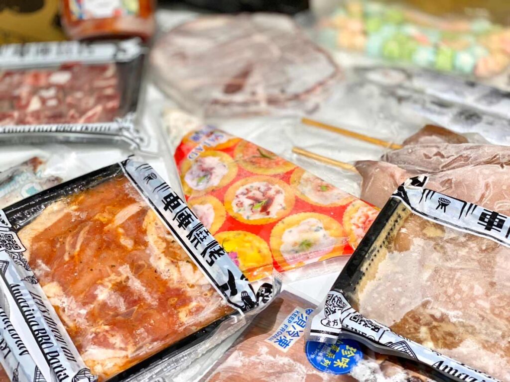 車庫燒烤 團體個人烤肉食材器材服務廠商 全台宅配 5全套食材部分食材特寫